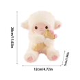 thumbnail image 3 of Valentine Plush Lamb Stuffed Animal 10 Inch Red Plush Flower Bouquet Valentine Gift for Girlfriend Valentine Day Stuffed Animal, 3 of 6