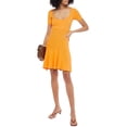 thumbnail image 2 of Sandro YELLOW Women's Synn Short Knit Dress, US 42, 2 of 4