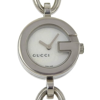 Gucci 117 Horsebit Cocktail YA117505 Stainless Steel Quartz Ladies