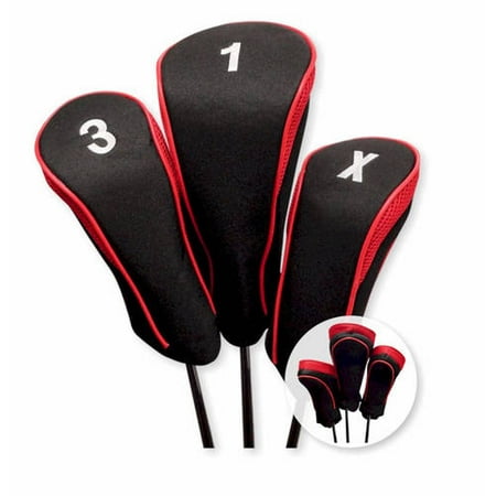 JP Lann Hi-Tech Golf Club Headcovers, 3-Pack, 1-3-X),