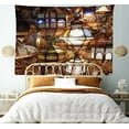 thumbnail image 3 of Moroccan Decor Wall Hanging Tapestry, arabic lamps and lanterns souk evening culture historical traveling destinations, Bedroom Living Room Dorm Accessories, 60 X 80 Inches, by Ambesonne, 3 of 9