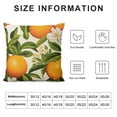 thumbnail image 5 of BANET Yellow Blossom with Orange Fruits and on Light Green Botanic Pillow Cover,Decorative Couch Pillow Cover for Sofa, Cushion Case Home Decoration 24x24in, 5 of 5