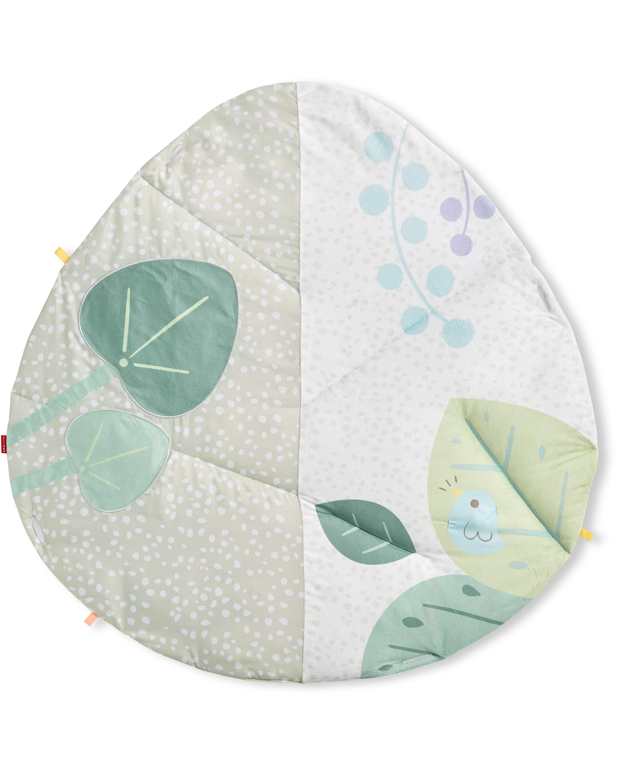 Skip Hop Baby Tummy Time Mat 3-in-1 Activity Play Gym for Ages 0-2y, Garden Oasis Green Multi