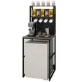 thumbnail image 1 of KirKical Mini Fridge Stand Shelf with Storage, Bakers Rack Coffee Bar Table Microwave Oven Stand with Mini Fridge Space for Home Kitchen Dorm, Slate Grey, 1 of 9