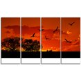 thumbnail image 2 of African Landscape with Warm Sunset - African Landscape Canvas Art Print, 2 of 3