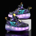 thumbnail image 4 of Kids LED Roller Skate Shoes with Wheel Light up Roller Shoes Kids Skates Sneakers Gift for Girls Boys Children, 4 of 14