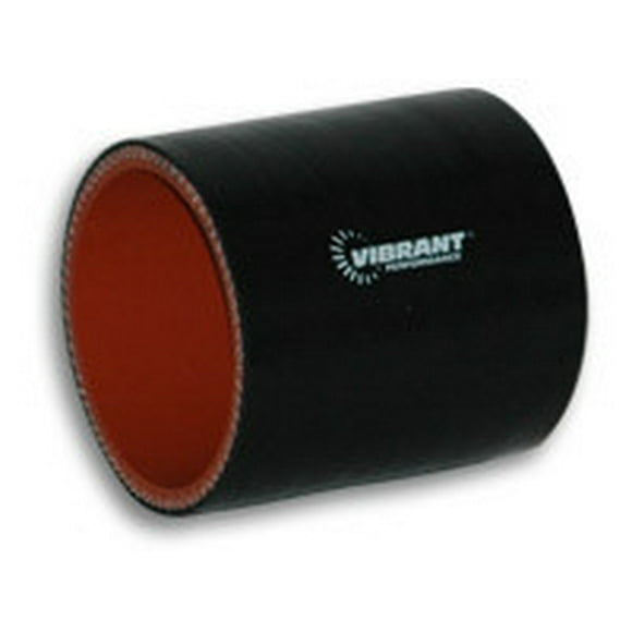 Vibrant Performance Intercooler Hose Coupling 2708 2-1/4 Inch Inside Diameter; Straight; 3 Inch Length; Black; 4 Ply Reinforced Silicone