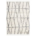 thumbnail image 2 of SAFAVIEH Berber Fringe August Geometric Shag Area Rug, Cream/Gray, 5'3" x 7'6", 2 of 10
