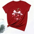 thumbnail image 6 of PNTUTB Fashion Versatile Women's Valentine's Day Print Casual Crew Neck Short Sleeve Comfort Loose T Shirt, 6 of 6