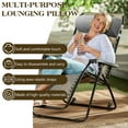 thumbnail image 5 of golytefs 4 Inches Recliner Foot Cushion Memory Foam Leg Rest Bolster for Bed Sofa (Gray), 5 of 9