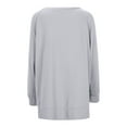 thumbnail image 1 of WEAIXIMIUNG Chandail en Molleton pour Femmes Chandails en Molleton Col Rond Tendance Manches Longues Pull Vêtements 2024, 1 of 7