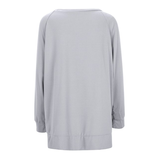 WEAIXIMIUNG Chandail en Molleton pour Femmes Chandails en Molleton Col Rond Tendance Manches Longues Pull Vêtements 2024