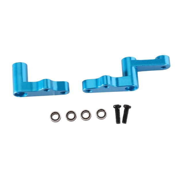 RC CAR DIRECCIÓN CONJUNTO KIT RC CAR Partes 1:12 Escala Portable Estable Accesorios de Accesorios de actualización de la dirección Montaje para 124008 Azul