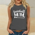 thumbnail image 2 of Baseball Mom Tank Tops Women Casual Sleeveless T Shirt Letter Print Summer Tops Game Day Graphic Tees Crewneck Vest, 2 of 4