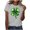 Gray, variant on Funny St Patricks Day Shirts for Women Funny Graphic Shirt Comfy Casual Crewneck Short Sleeve Tee Shirts Tops (XL, White)