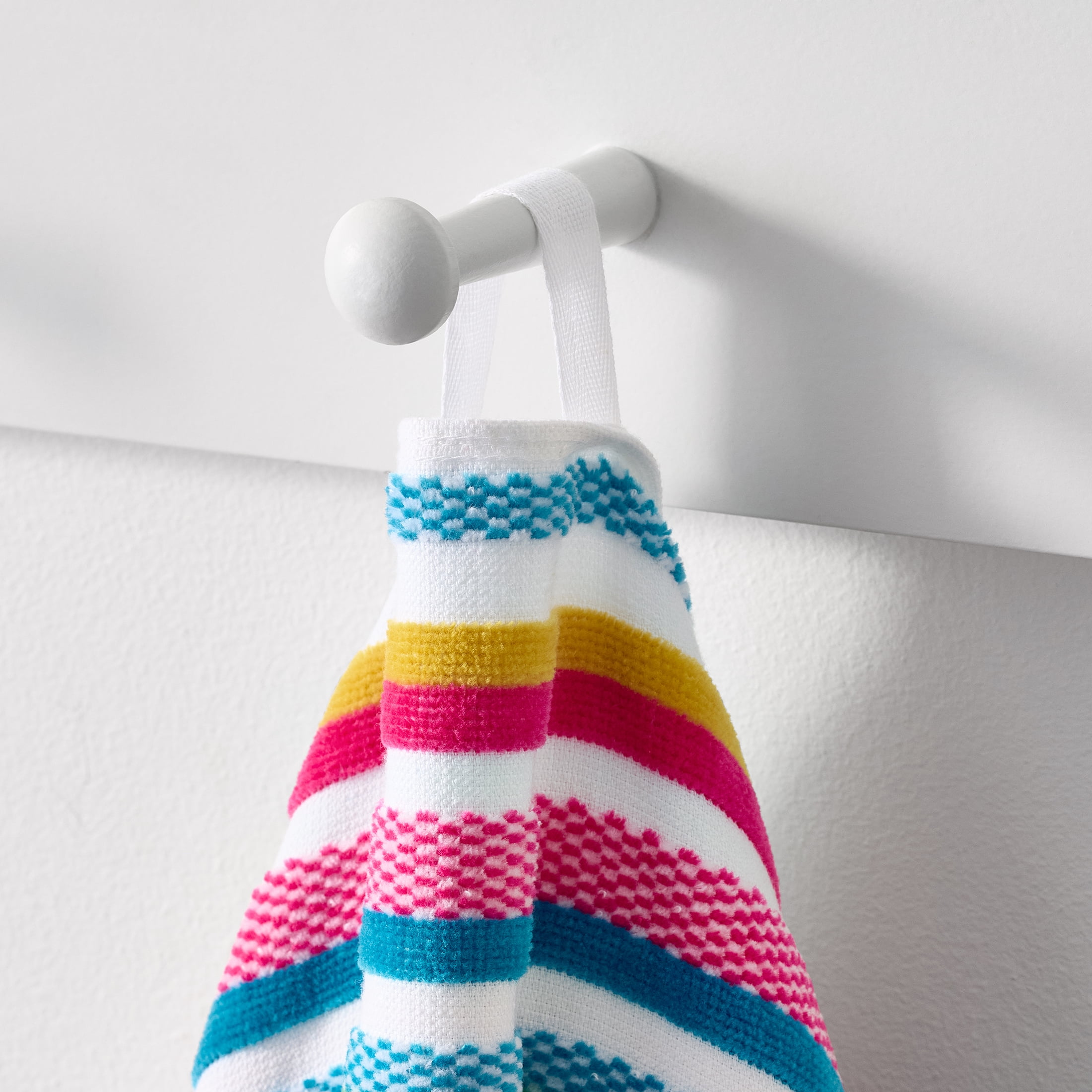 Better Homes & Gardens Cotton Blend Blend Beach Towel, 72 x 38 in, Warm Veriegated Stripe
