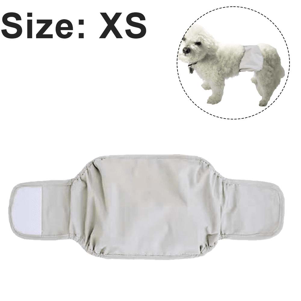3 Pack Male Dog Diaper Wrap, Washable Puppy Belly Bands, Super Absorbent and Comfortable