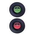 thumbnail image 4 of 2pcs Cup Mat de vinilo Posavasos antideslizantes Vajilla Mantel individual .5cm Rojo y verde BLESIY Posavasos de tapete, 4 of 8