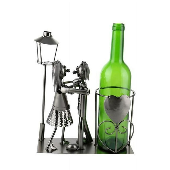 Three Star Import & Export ZB1180 Wine Bottle Holder, Lovers By Light Post