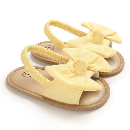 

Back to College Tejiojio Clearance Baby Girls Bow Knot Cute Flat Princess Shoes Infant First Walkers