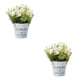 thumbnail image 3 of Advancent Las flores artificiales al aire libre plásticas falsifican las plantas falsas en el hogar del jardín de la hierba del pote Type3 NO3, 3 of 6