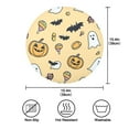 thumbnail image 3 of 15.4" Round Placemat Set of 1 Polyester Fabric Place Mats Non-Slip Dining Kitchen Table Mats for Kitchen Party Decor Halloween-themed Simple Line Art, 3 of 5