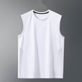 thumbnail image 6 of Cmfcve Mens Side Mesh Workout Tank Big & Tall Regular Fit Crewneck T Shirts Sleeveless Gym Muscle Tee with Ventilation, 6 of 6