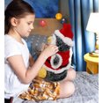 thumbnail image 6 of DolliBu Santa Penguin Stuffed Animal Plush Hand Puppet - Super Soft Wild Animal Dress Up with Red Santa Claus Outfit, Cute Holiday Christmas Gift - 8.5 Inches, 6 of 6