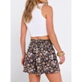 thumbnail image 4 of ANRABESS Shorts for Women Summer Casual High Smocked Waist Wide Leg Lounge Comfy Baggy Shorts 2026 Beach Vacation Clothes Floral Navy Blue Pink X-Large, 4 of 12