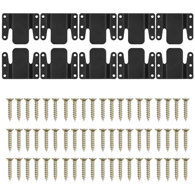10Pcs Sectional Couch Connectors, Universal Sectional Sofa Interlocking, Easy to Install Couch Clips for Sectionals Sturdy Furniture Connectors Sofa Connector Bracket with Screw 10 Pcs
