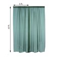 thumbnail image 2 of Efavormart Pack of 2 | 5FTx10FT  Fire Retardant Sheer Organza Premium Curtain Panel Backdrops With Rod Pockets - Hunter Emerald Green, 2 of 11