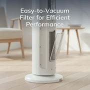 Lasko 42 1500W All Season Tower Fan & Space Heater with Timer and Remote, White, FH500