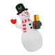 thumbnail image 1 of Muñeco de nieve inflable de Navidad de 15 m con cuerda a prueba de viento ventilador silencioso de alta velocidad inflable automático para patio interior exterior ANGGREK  Otros, 1 of 8