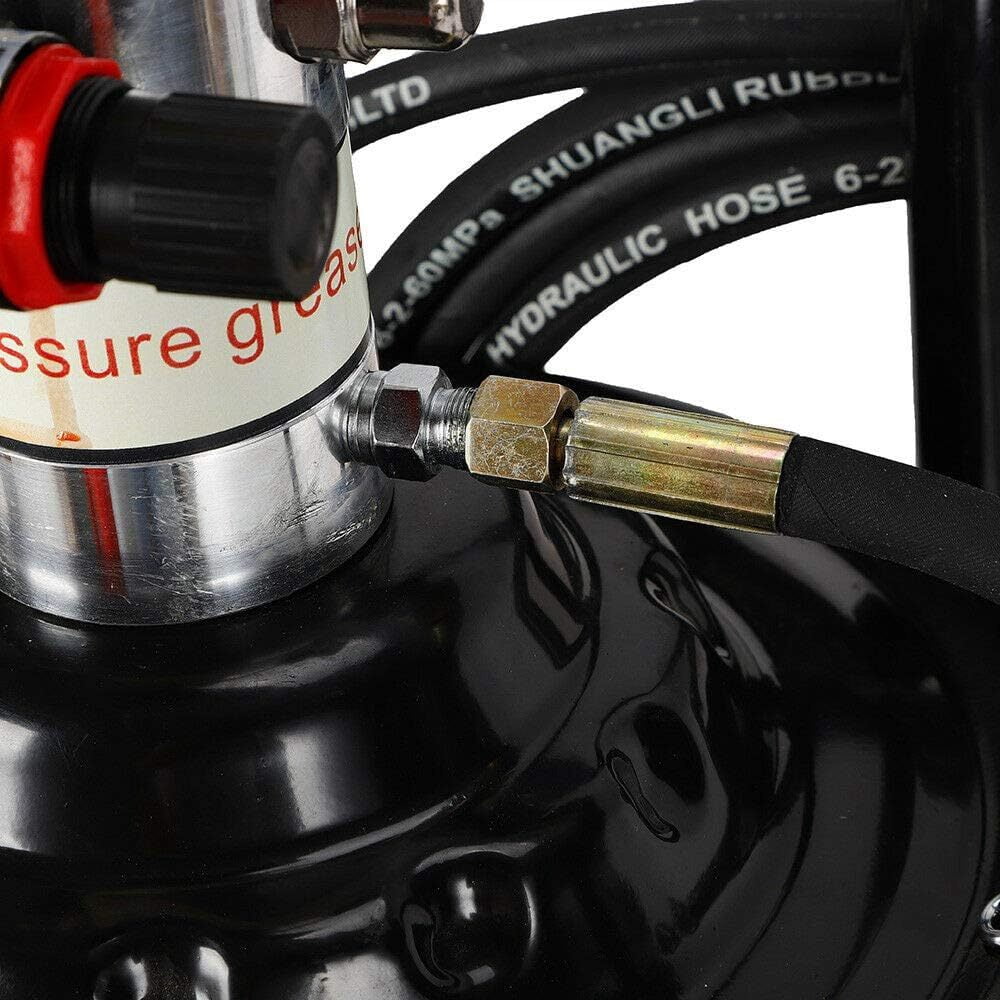 20L Manual Grease Pump, TB-10 High Pressure Grease Gun with 13 ft Hose, Grease Bucket, Heavy Duty Lubrication Pump for Automotive, Workshop, Industrial Use