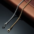 thumbnail image 3 of Cadena de collar de acero inoxidable, collar de acero de titanio, cadena que no se decolora para hombres, accesorios de joyería, cadena colgante, 3 of 4