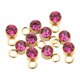 thumbnail image 3 of 10 colgantes de diamantes de imitación DIY con agujero para colgar, conector de cuentas de cristal redondo 4 mm, 3 of 9