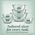 thumbnail image 7 of COOK WITH COLOR Glass Mixing Bowls with Lids, Borosilicate Mixing Bowl Set for Meal Prep, Green, 12-Piece, 7 of 7