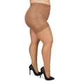 thumbnail image 6 of MeMoi Plus Size Curvy Ultra Sheer Control Top Pantyhose - Womens - Female, 5X-6X, Honey, 6 of 11