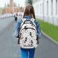 thumbnail image 6 of ALAZA Jumping Skeletons Haloween Backpack Elementary School Bag Bookbag Travel Rucksack, 6 of 7