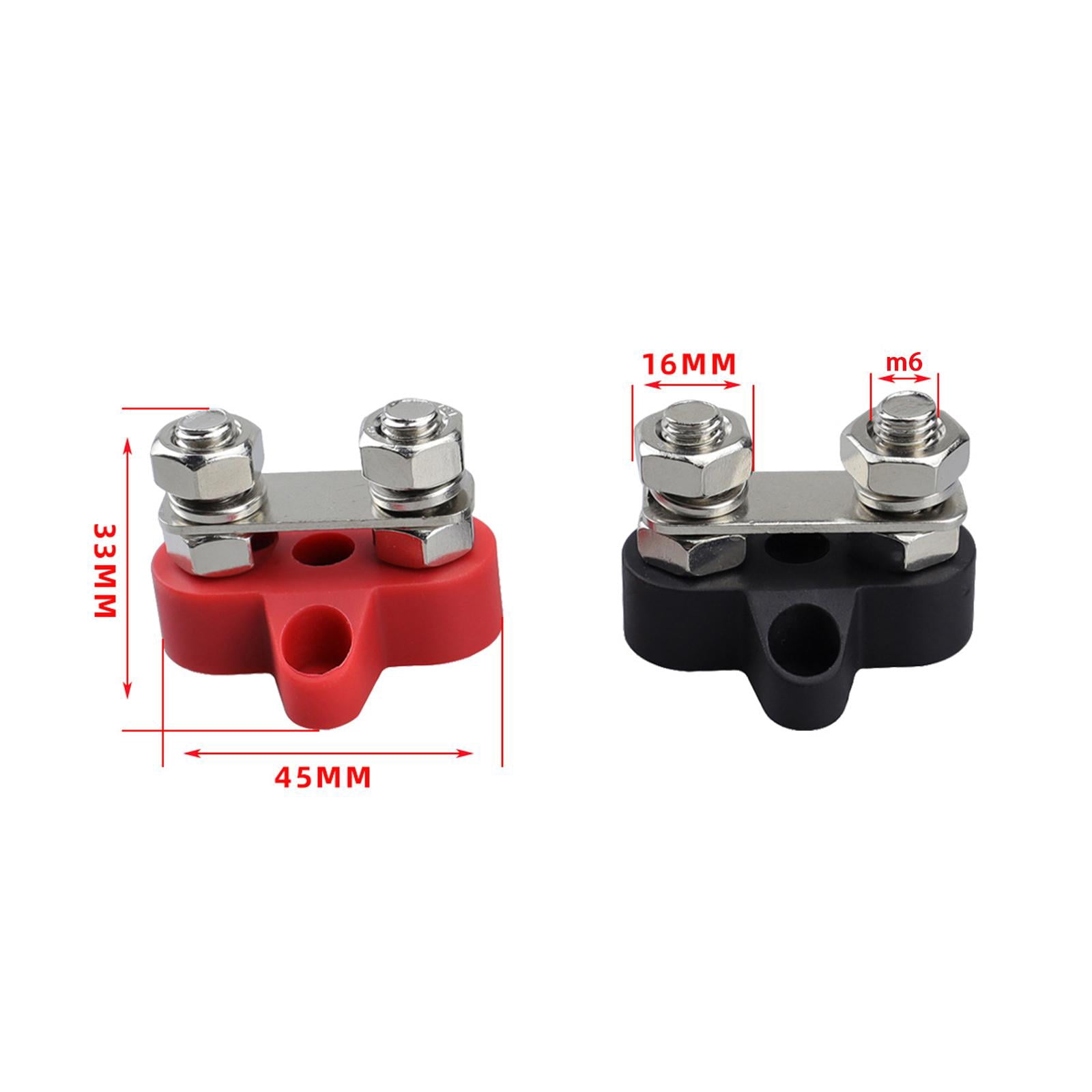 Bus Bar Terminal Block Dual DC 48V for Auto, Truck RV Boat M6