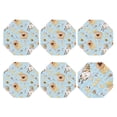 thumbnail image 2 of Balery 6 Pcs Cute Gnome Bee Collects Honeyleather Coasters Set, Drink Table Cup Coasters For Living Room Kitchen Coffee Decor, 2 of 9