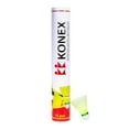 thumbnail image 1 of Konex Plastic Badminton Shuttlecock | Stable Flight & Fast Recovery | Yellow , Pack Of 12 , Made High Quality Plastic, 1 of 5