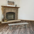 thumbnail image 5 of AmeriHome Trestle Farm House Mango Wood 53 in. Bench - Grey, 5 of 5