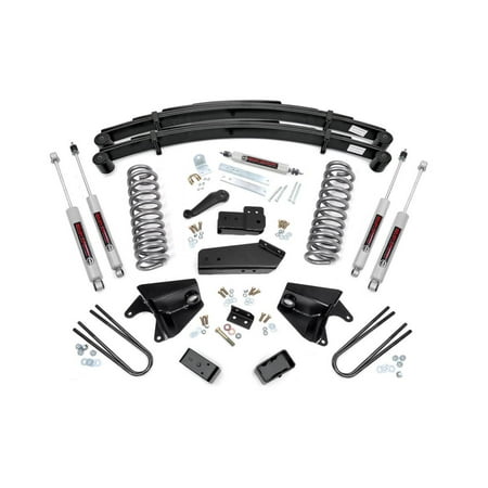 Bronco 4wd Front Lift - Rough Country - 525.20 - 6-inch Suspension Lift System w/ Premium N2.0 Shocks for Ford: 80-96 Bronco 4WD, 80-83 F100 4WD, 80-96 F150 4WD