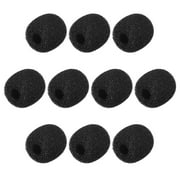 10 PCS Foam Mic Cover Headset Microphone Windscreen Shield Protection 17mm Length for Headset Lapel Lavalier