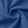 thumbnail image 7 of yoeyez Lace Tops for Women 3/4 Sleeve Notched V Neck T-shirts Dressy Casual Loose Collar Tunic Basic Ladies Work Blouses Blue,L, 7 of 7