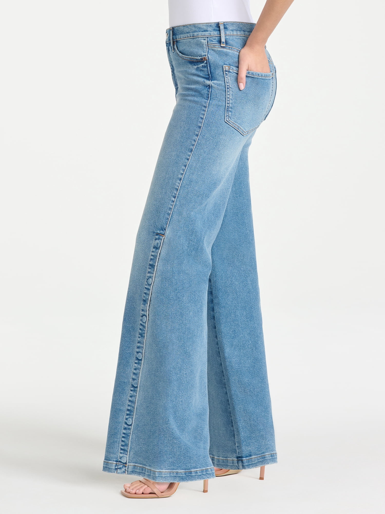 Sofia Vergara Women's and Women's Plus Size Margot Snap Wide Leg Sizes 0-26W
