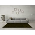 thumbnail image 3 of Ahgly Company Machine Washable Indoor Square Abstract Yellow Modern Area Rugs, 7' Square, 3 of 4