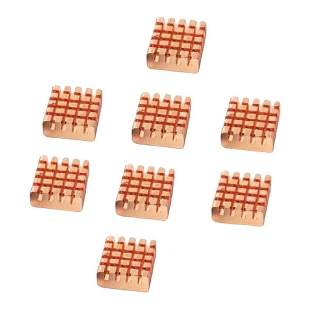 Enfriador de disipador de calor RAM de cobre puro de 8 piezas para CPU GPU jinwen Aletas del disipador de calor