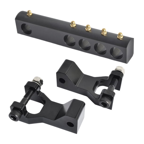 Kits de descenso de chasis para vehículos todo terreno Equipo de chasis delantero y trasero Reparación ajustable Juego de enlaces de caída delanteros negro